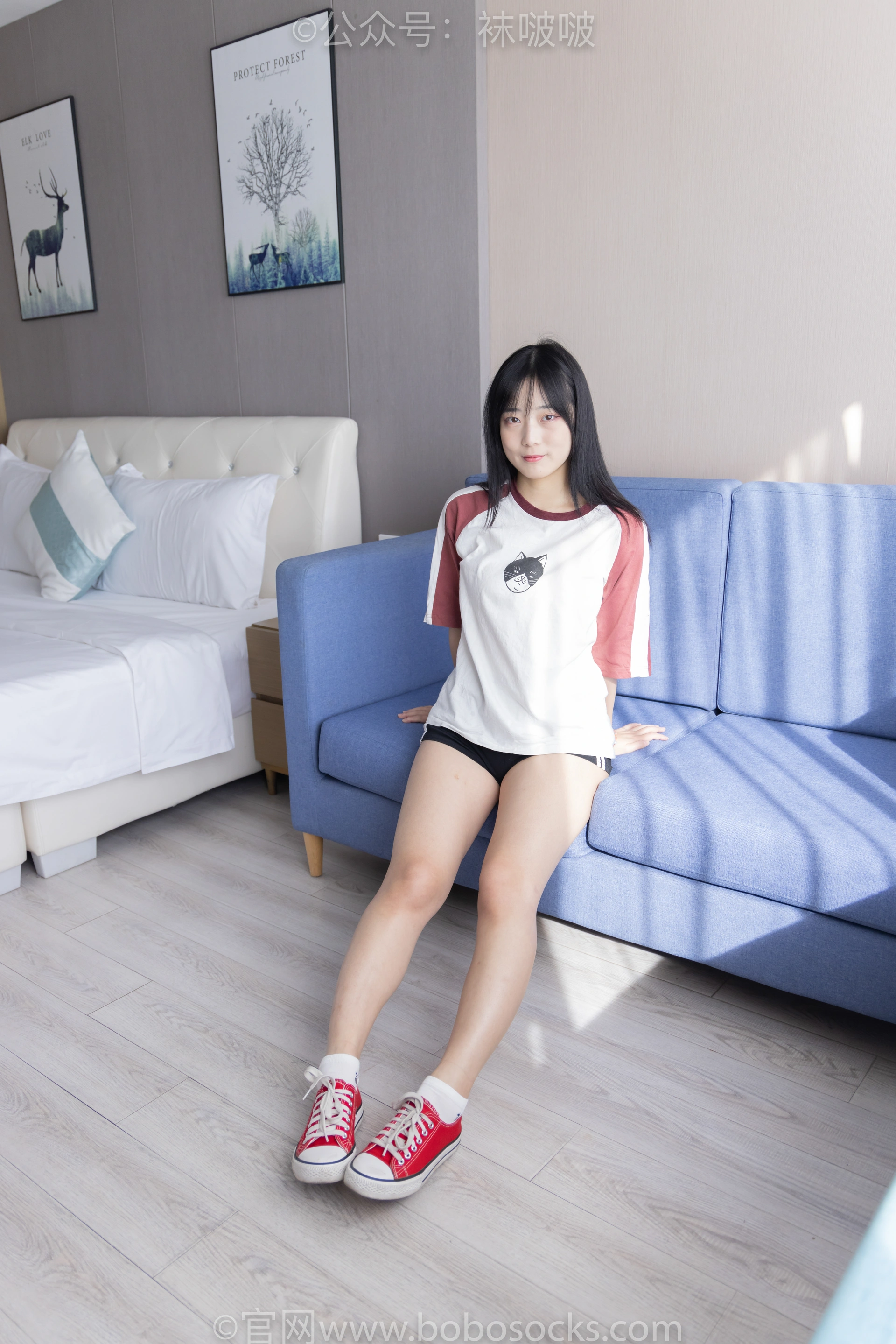 [BoBoSocks袜啵啵]NO.036 菠萝-帆布鞋、白棉袜、裸足 2