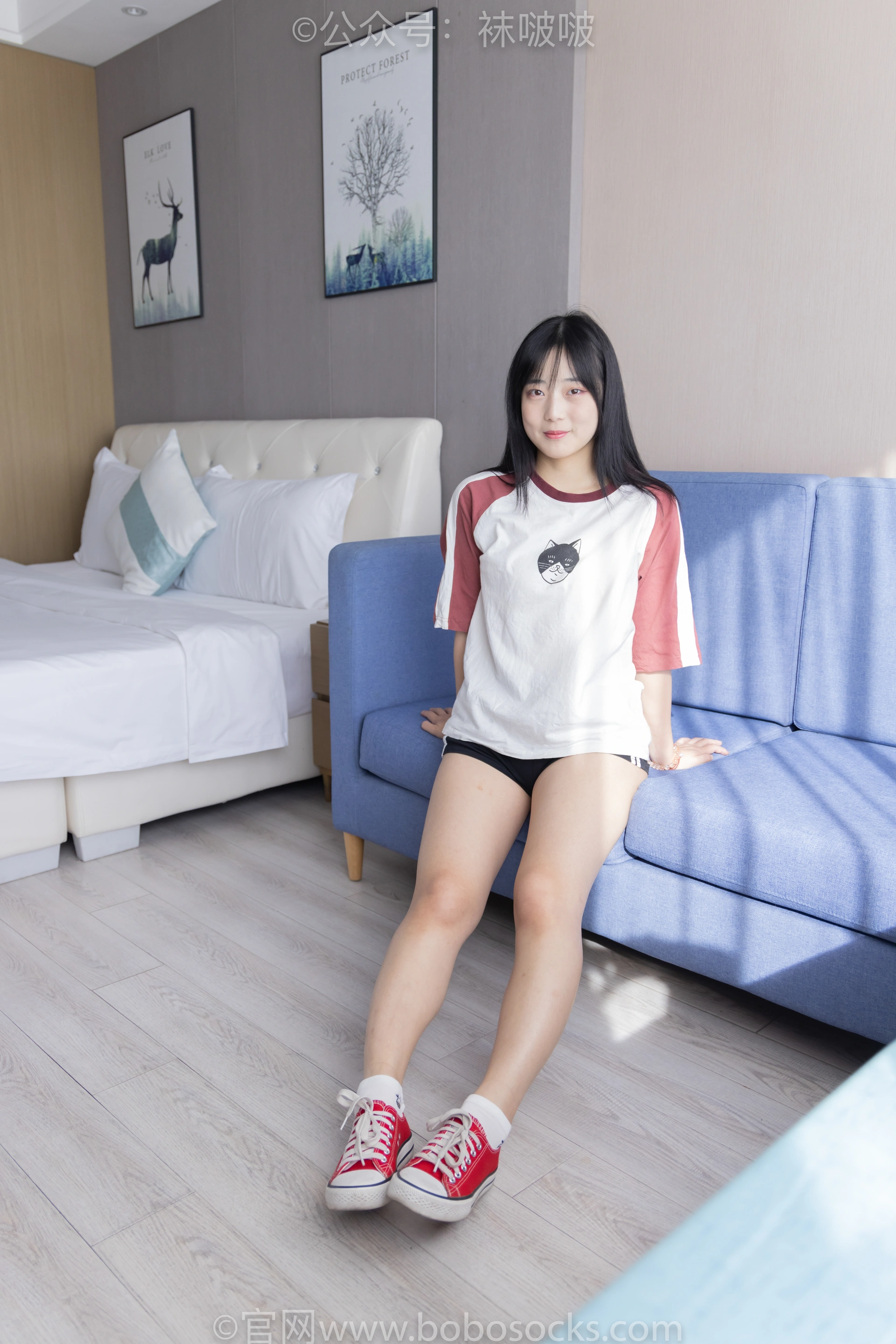 [BoBoSocks袜啵啵]NO.036 菠萝-帆布鞋、白棉袜、裸足 3