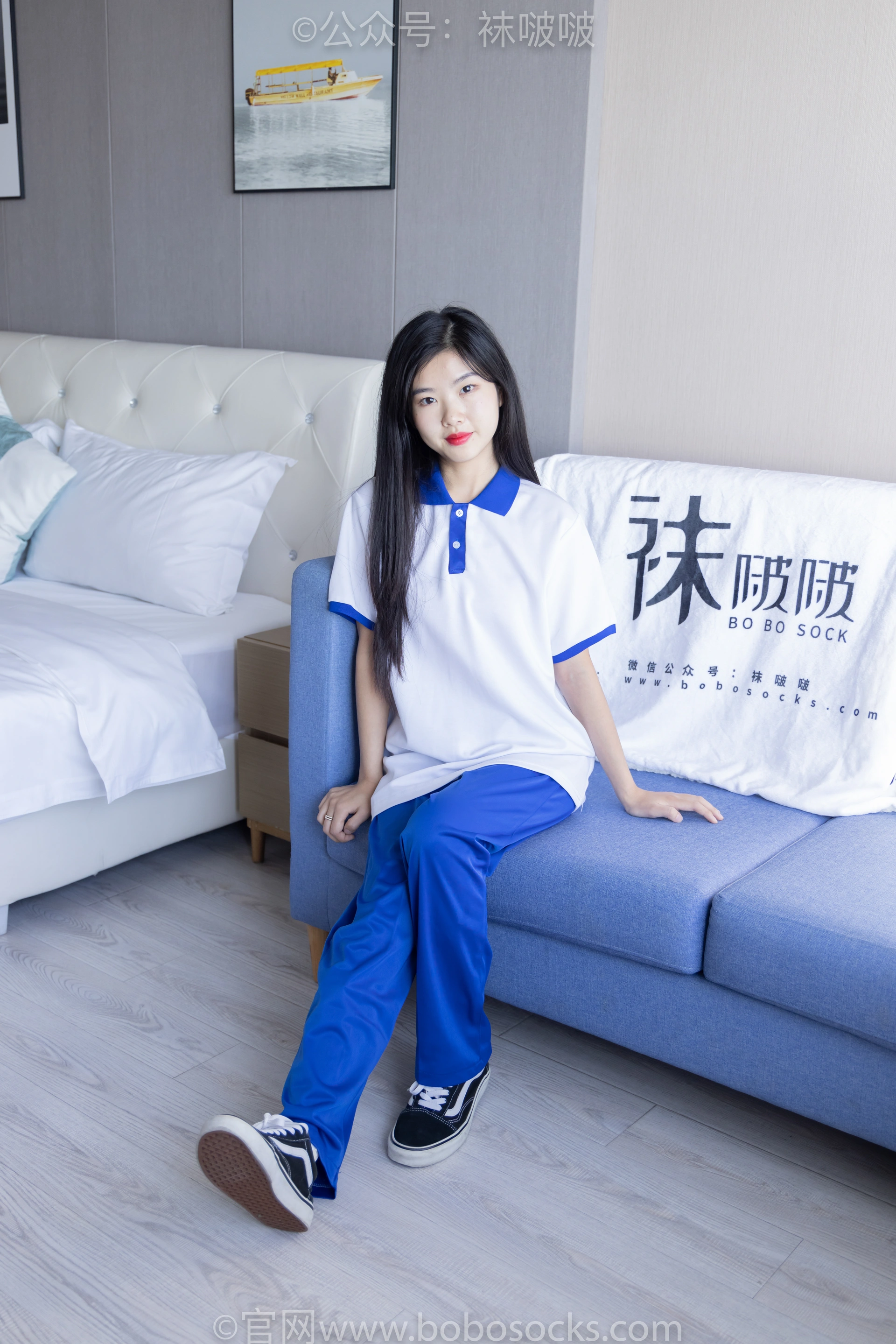 [BoBoSocks袜啵啵]NO.039 小奶熊-校服、vans帆布鞋、短白棉袜、裸足 2