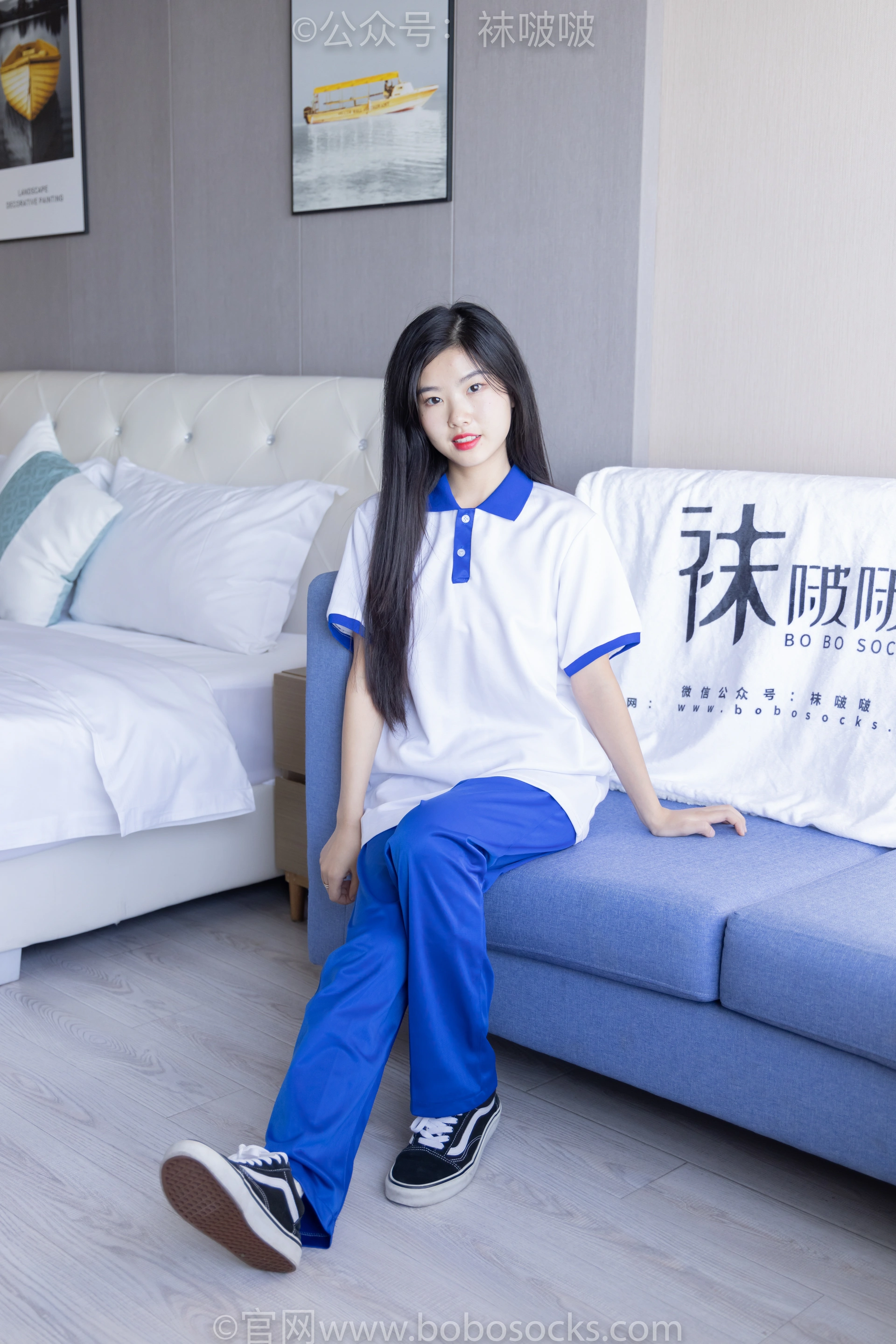 [BoBoSocks袜啵啵]NO.039 小奶熊-校服、vans帆布鞋、短白棉袜、裸足 3